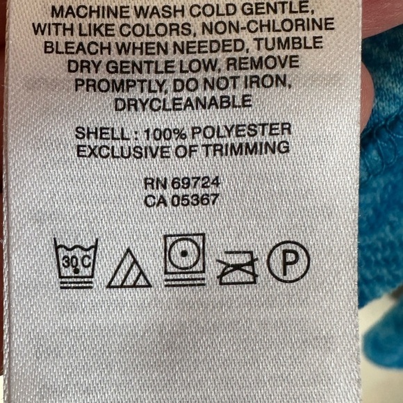 Columbia Women’s Turquoise Patterned 1/2 Zip Pullover Lightweight Fleece SzM - Picture 6 of 8